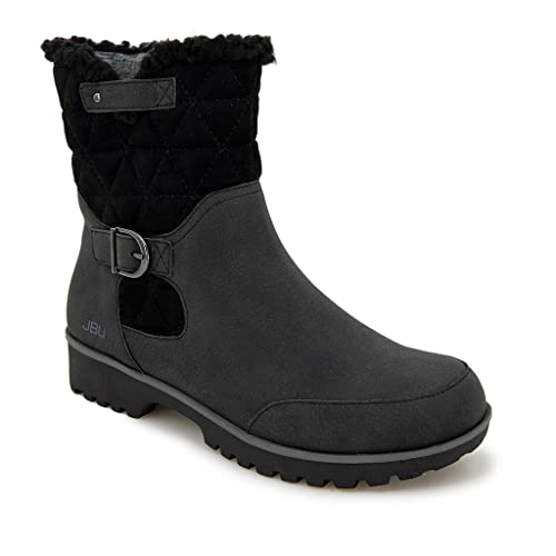 JBU by Jambu Botas Glasgow a media pantorrilla resistentes al agua para mujer, Negro -, 40.5 EU