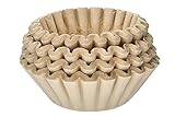8-12 Cup Large Coffee Filters, Unbleached, Natural - Pack of 200