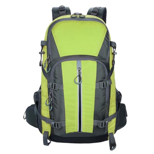 Almencla Escalada mochila caminhadas resistente à água das mulheres dos homens montanhismo mochila ao ar livre mochila para caminhadas ao ar livre viagem, luz verde