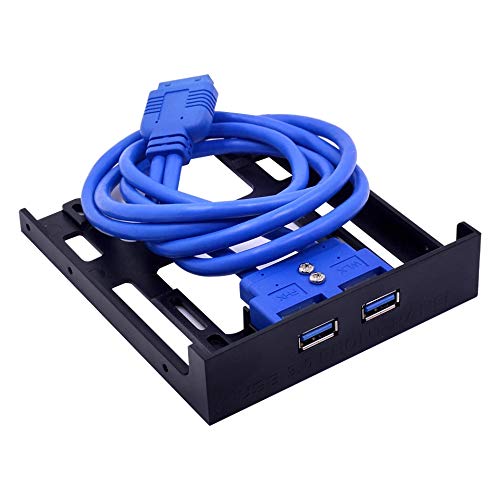 SPIN CART USB 3.0 Front Panel Hub 2 Port Expansion Bay 20 Pin to USB3.0 60cm Bracket Adapter Cable for PC Desktop 2.5" Floppy Bay-image-25