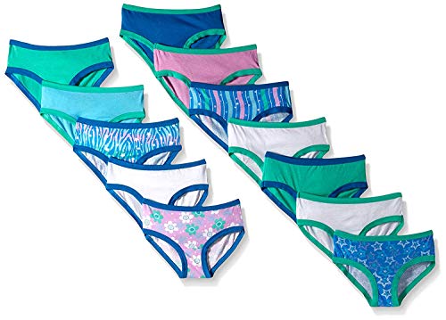 Fruit of the Loom Girls' 12 Pack Assorted Color Hipster