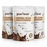 Parisar Pharma Herbal Wax Powder for Women and Men 100g (Pack of 3) | Chocolate Flavour Bikini Wax Powder | Painless Hair Removal Powder for Underarms & Body | for All Skin Types