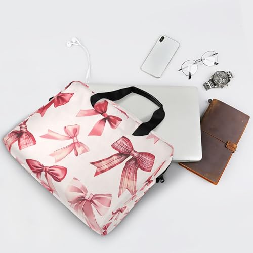 Maletín para portátil con diseño moños rosa miniatura 7