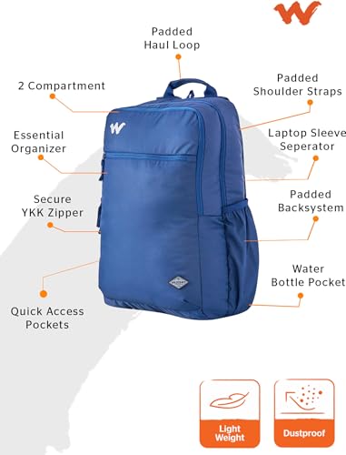 Image of Wildcraft Andes 35 Laptop Backpack for Man & Women,35L Ideal bags for men Office use /School /College Boys and Girls, 2 Compartment Bag