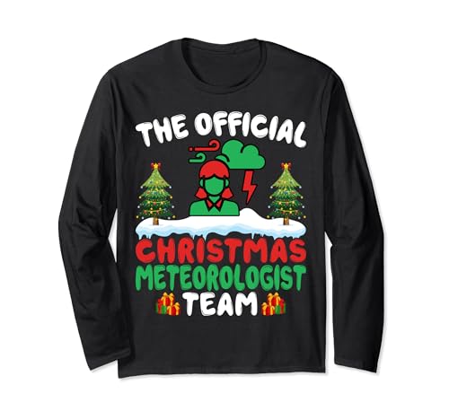 Xmas Meteorologist Team Meteorology Meteorologist Christmas Long Sleeve T-Shirt