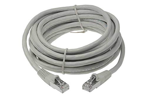 Cable CAT6 50ft blindado SF Cable gris RJ45 miniatura 1