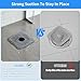 Fvbber Premium Silicone Shower Drain Cover Hair Catcher, 3 Pack with Clean-Out Tool & Drain Clog Remover, Bathroom Sink Strainer - Flexible & Durable for Tub Shower, Bath, Laundry