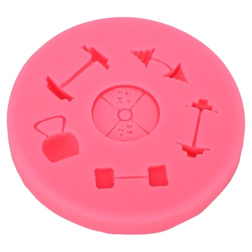Molde de Fondant de Silicona con Mancuerna, Muelle de Fondant Fondant Fitness Tail Decoraciones de Pastel de Torta Deportiva Molde para Hornear para Dulces de Chocolate