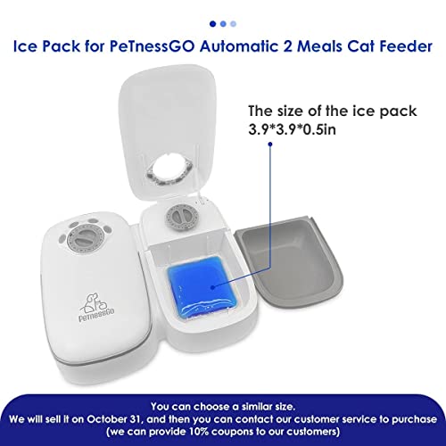 PeTnessGO Automatic 2 Meals Cat Feeder, Pet Feeder with Timer, Timed and Portion Control for Dry or Semi-Moist Food… - Image 4
