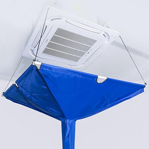 Funda de limpieza de aire acondicionado, bolsa de mantenimiento reutilizable para unidades centrales, de techo, de pared y de cassette, eliminación eficaz del polvo y la suciedad