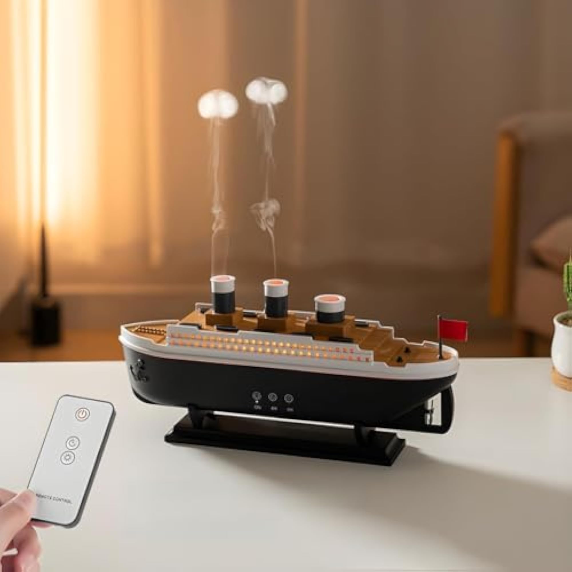Titanic Ship Cruise Boat Humidifier with Essential Oil Diffuser