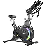 CENTURFIT Bicicleta Estatica Spinning con Resistencia Magnetica y Banda Disco 6 kg 120 kg de Carga...