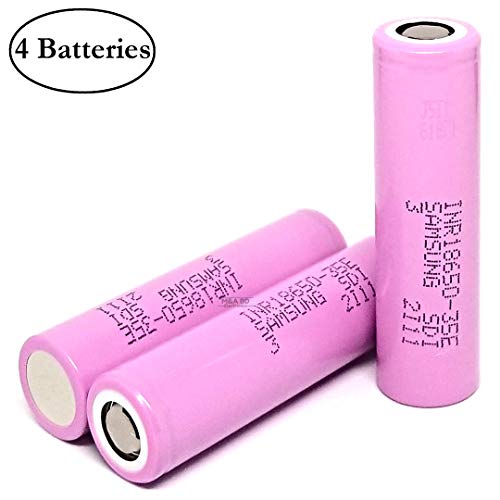 M&A BD 4 Pack of Pink-35E, 3500mAh, 8A, Replacement for 18mm by 65mm