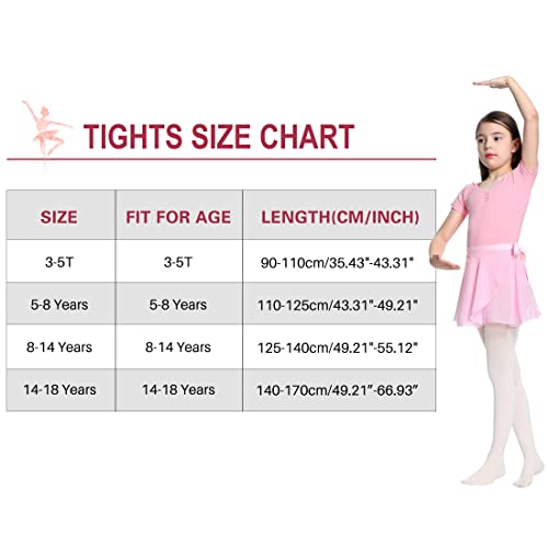 Baby Ballet Tights For Girls Soft Dance Tights Leggings Toddler Dancing Tights Kids Stockings Pink 3-5T #TOP6