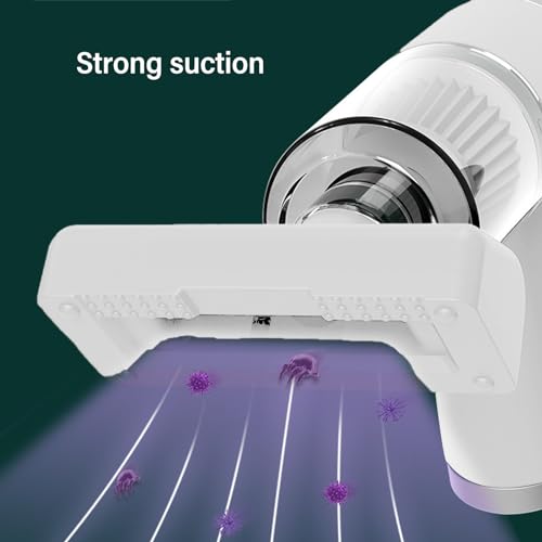 Topiky Leistungsstarker und Schneller Matratzenstaubsauger mit -Desinfektion, Tragbarer und Praktischer Bettstaubsauger mit 1500-mAh-Akku, Leicht zu Reinigen für die Reinigung von