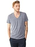 Alternative Men's Boss V-Neck T-Shirt, Eco Navy, Large