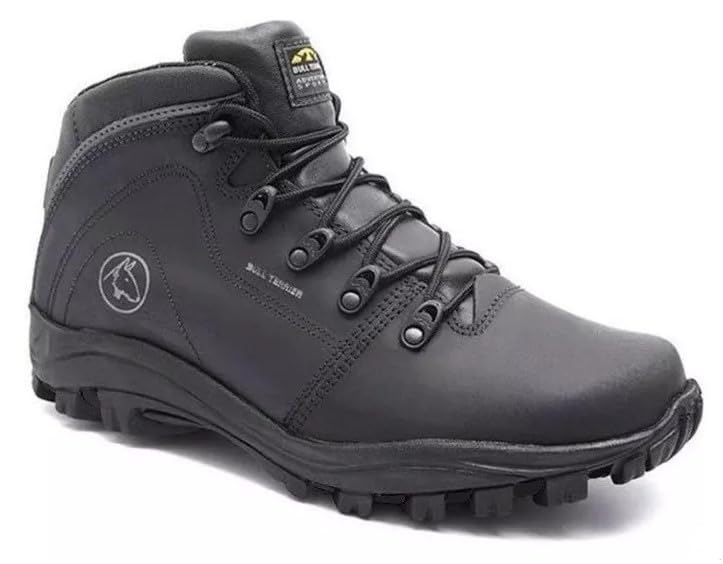 Bota Bull Terrier Fox Terrier Couro Preto Tamanho 44