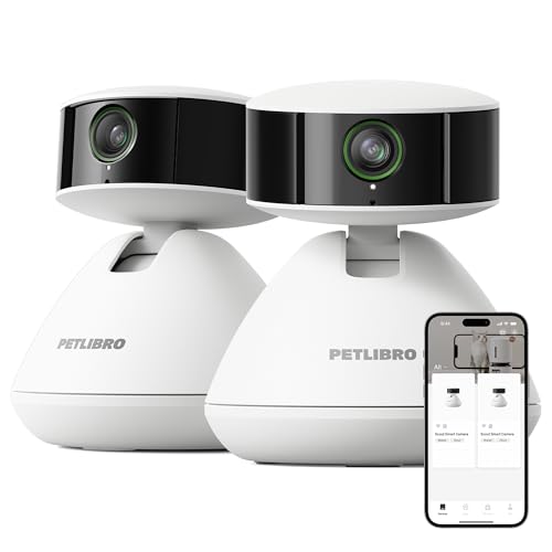 PETLIBRO 2-Packs AI Pet Camera Indoor with Phone app, Multi-Pet R...