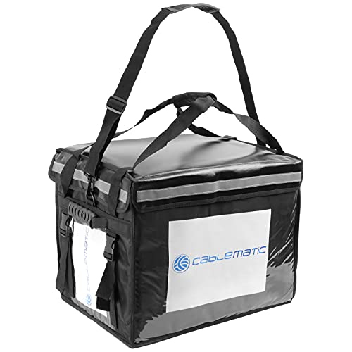 CityBAG - Isotherme tas voor het bezorgen van voedselbestellingen per motorfiets en zwarte fiets 50 x 39 x 39 cm. - Afbeelding 5