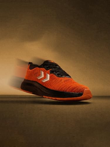 Image of hummel NOVARE Lace Up Sports Shoes for Men with Lightweight Hyper Burst TPR Sole Comfortable Breathable and Slip Resistant Ideal for Running Walking Gym Trekking Hiking