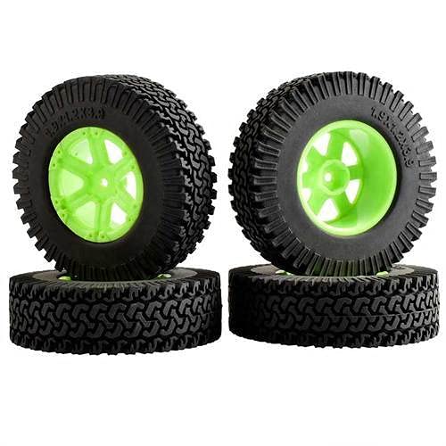 Jxjamp {Partes de Juguete} 4 Uds 1,9 Pulgadas neumático de Rueda 98MM neumático de Escalada neumático de Goma para 1/10 F350SCX10 Coches / camión Tractor Piezas de Bricolaje ( Color : A ) Cover