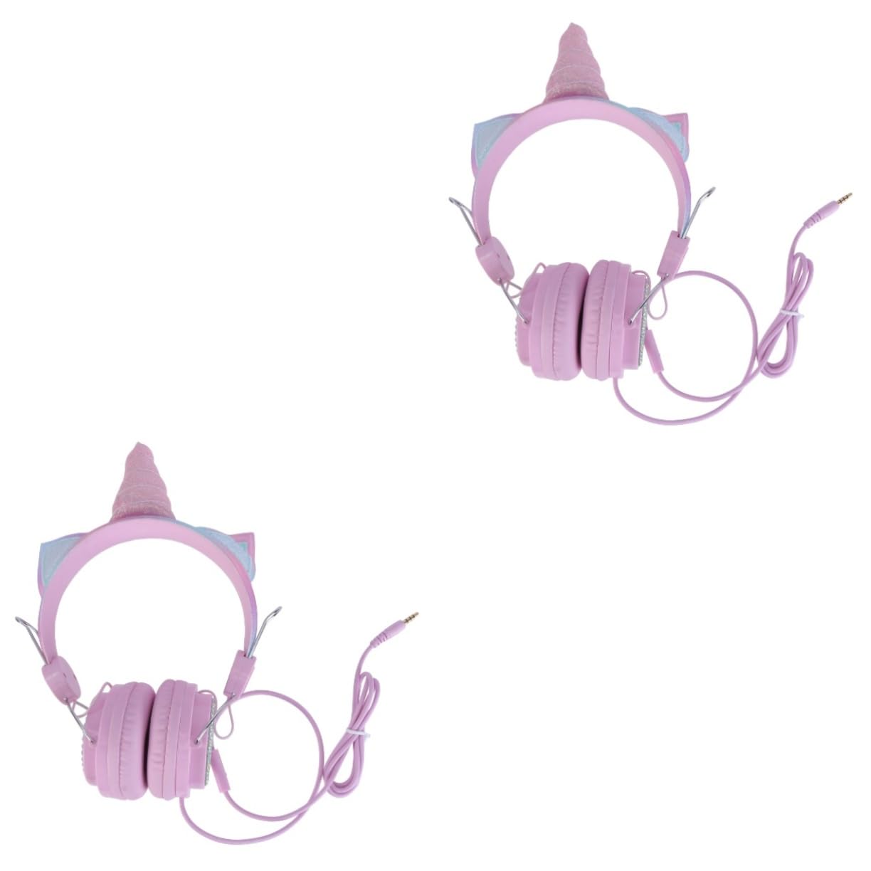 Hemobllo2 Pcs Unicorn Headphones Wireless Computer Headphones Over Ear Wireless Headphones Kids Wired Headphones Studio Monitor Headsets Stereo Gaming Headset Surround Sound Headphones