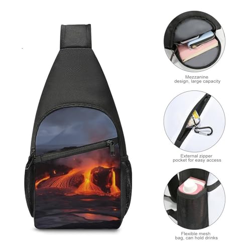 Mochila Kilauea Volcano Sling Bag para senderismo y uso casual miniatura 5