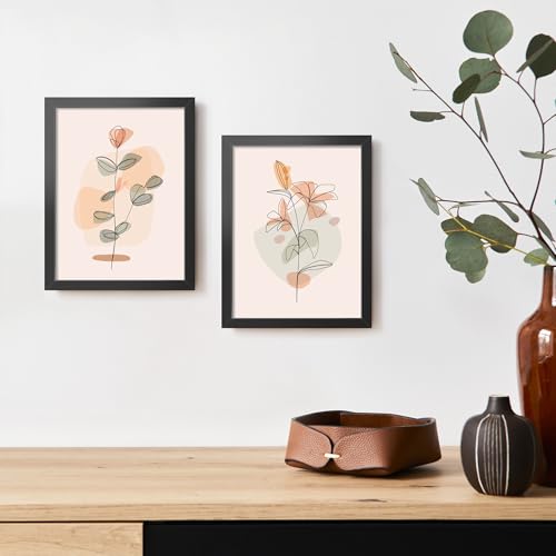 LaVie Home 7x9 Picture Frame for Wall Display, 7x9 Black Picture Frame with HD Plexiglas, 7 x 9 Frame 1 Pack, Display Frame for Vertical or Horizontal, Classic Collection