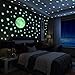 Luminoso Pegatinas de Pared Yosemy Luna y Estrellas, Fluorescente Decoración de Pared para Dormitorio de Niños, DIY Decoración de la Habitación Para Chico Niña Bebé, Casa Interior Mural, 222 Pzas