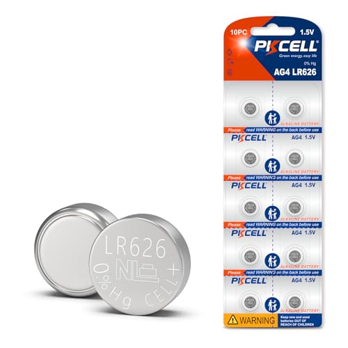 PKCELL SR626sw Watch Battery 10 Count 377 Watch Battery LR626 Battery