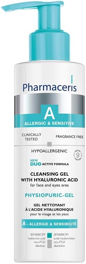 Pharmaceris A Physiological Cleansing Gel, 190 Ml – For Sensitive Dry Skin Gentle Soap-Free Cleanser With Mango Wax Glucam Allantoin D-Panthenol