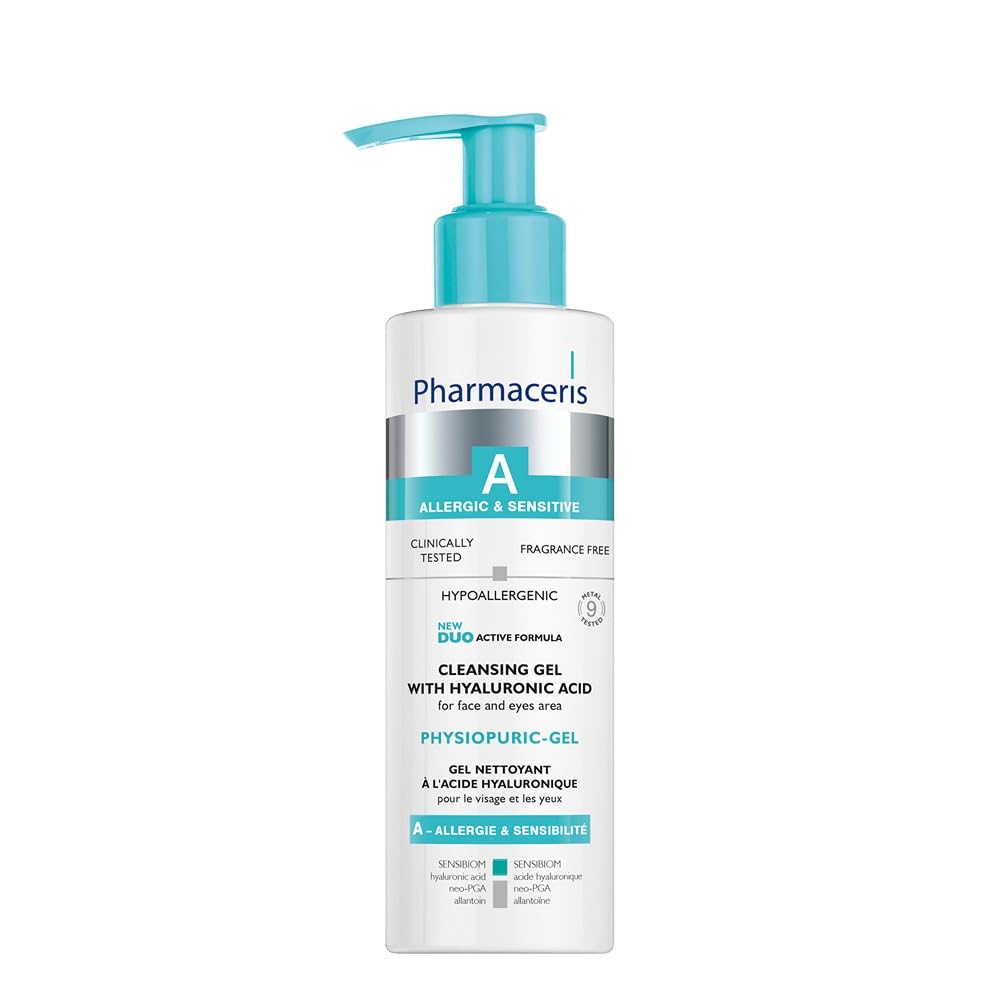 Pharmaceris A Physiological Cleansing Gel, 190 Ml – For Sensitive Dry Skin Gentle Soap-Free Cleanser With Mango Wax Glucam Allantoin D-Panthenol