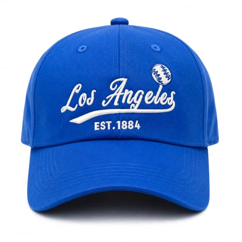 Embroidered City Cotton Los Angeles Baseball Cap Adjustable Classic Vintage Fans Baseball Hat for Men Women