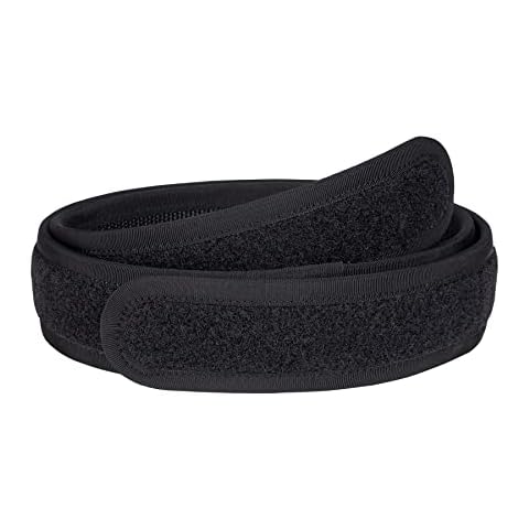 IDOGEAR Inner Belt for Duty Belt 1.5'' Loop Liner Version Belts Hook and Loop Closure (Black, Large for waist 38''-42'') Cover