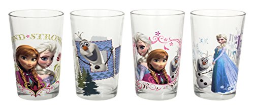 Disney Frozen Juice Glass, Multicolor, 8-Ounce, Set of 4