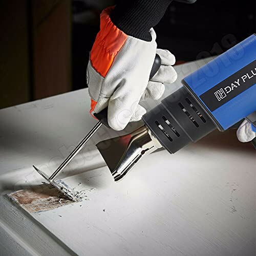 2000W Heat Gun with 3 Nozzles, 2 Temperature Setting, 300°C/ 600°C, Professional Hot Air Gun to Remove Paint, Varnish, Dissolve Adhesives, Shrinking PVC, DIY, Home Improvement & Restoration, Red 9 2000W Heat Gun with 3 Nozzles, 2 Temperature Setting, 300°C/ 600°C, Professional Hot Air Gun to Remove Paint, Varnish, Dissolve Adhesives, Shrinking PVC, DIY, Home Improvement & Restoration, Red - Image 9