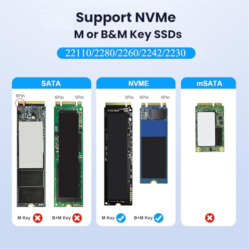 Duplicador Vertical Dual-Bay Cloner NVME M.2 USB-C miniatura 3