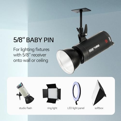 Image of PHOCUS 6 inch Baby Pin Wall Plate, Wall Ceiling Mount, with 5 /8 inch Stud Adapter
