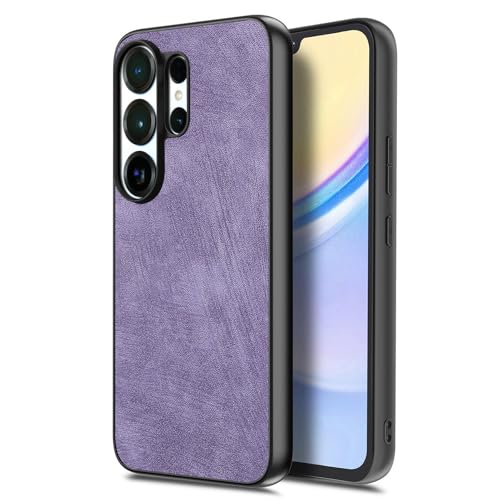 Coque Samsung S26 légère mate, étui en cuir mince bords doux