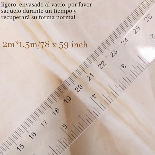 Miniatura 2 de Guata De Edredón Guata De Algodón Natural Guata De Costura Cálida Relleno De Edredón De Algodón Para Colcha, Artesanía Y Artesanía Usable 78,7 X 59 Pulgadas 2 X 1,5 M