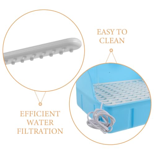 Bañera para periquitos de material PP resistente y ducha silenciosa Toddmomy 4