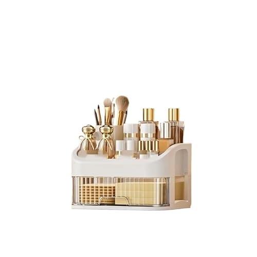 SkyjOy Makeup Organiser Cosmetic Organisers Large Capacity Drawer Makeup Storage Box Multi-layer Desktop Organizer(Two Layers)