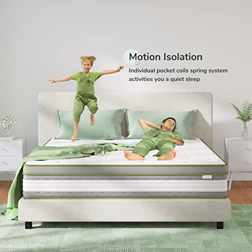 Image of Novilla Full Size Mattress, 12 Inch Hybrid Pillow Top Mattress in a Box|Gel Memory Foam & Individually Wrapped Pocket Coils Innerspring for Cozy & Peaceful Sleep, Motion Isolation, CertiPUR-US