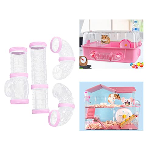 Conjunto de tubos para hamster, 8 tubos para de animais de estimação para hamster DIY conexão tubo,