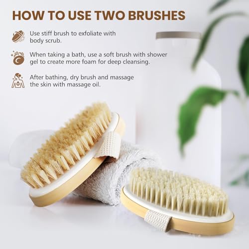 Brosse de massage en poils naturels de qualité pour une peau impeccable - 5