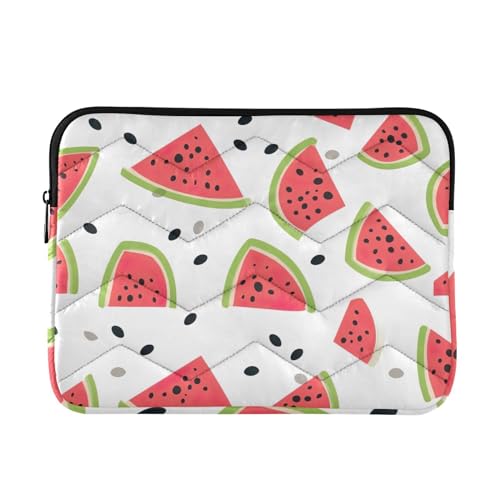 Funda para portátil de 13-14 pulgadas con diseño Watermelon Black Spots