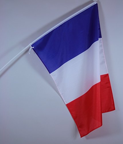 AZ FLAG Drapeau sur Hampe France 90x60 cm Français Polyester Léger Hampe