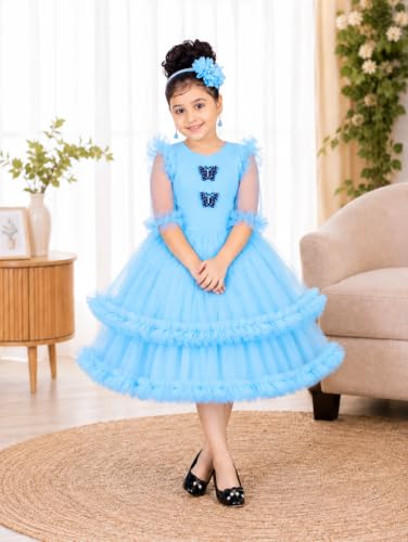 Image of KJD Girls Below Knee Party Dress