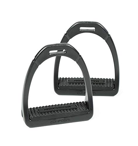 Shires Composite Premium Profile Stirrups Black #TOP12