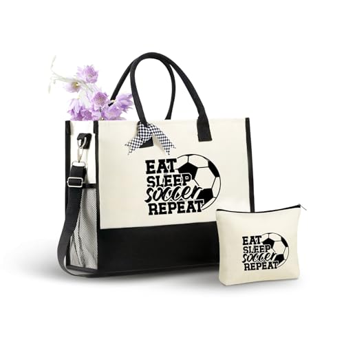 Bolso Tote de Lona con Cierre Superior para Mujer miniatura 1
